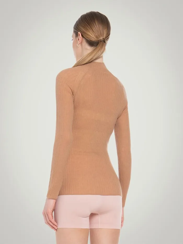 Air Wool Top Long Sleeves Lion Shade Women Wolford Longsleeve Shirts