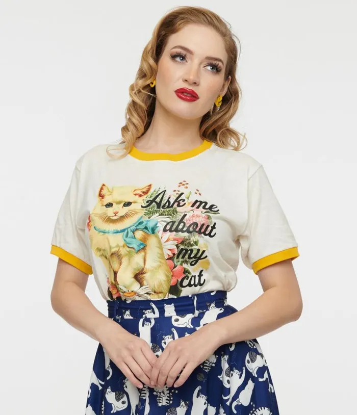 Ask Me About My Cat Unisex Ringer Tee ClothingPlus Unique Vintage Graphic Tees Ask Me About My Cat Unisex Ringer Tee ClothingPlus Unique Vintage Graphic Tees
