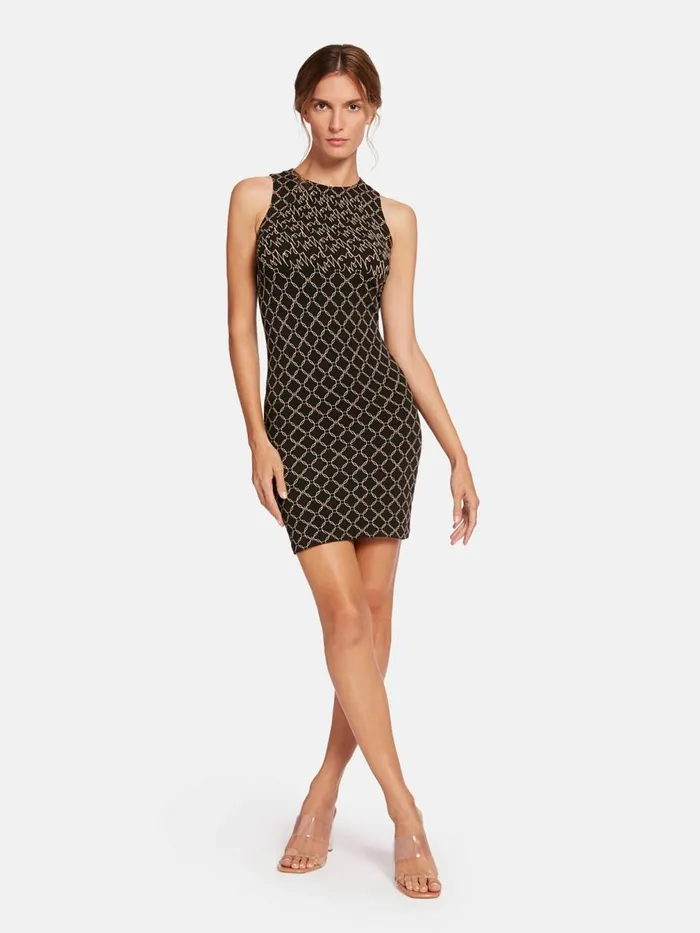 Aurora Monogram Dress Desertblack Women Wolford Dresses and Skirts