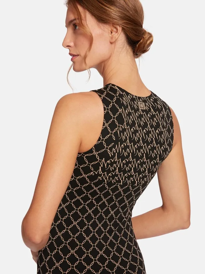 Aurora Monogram Dress Desertblack Women Wolford Dresses and Skirts