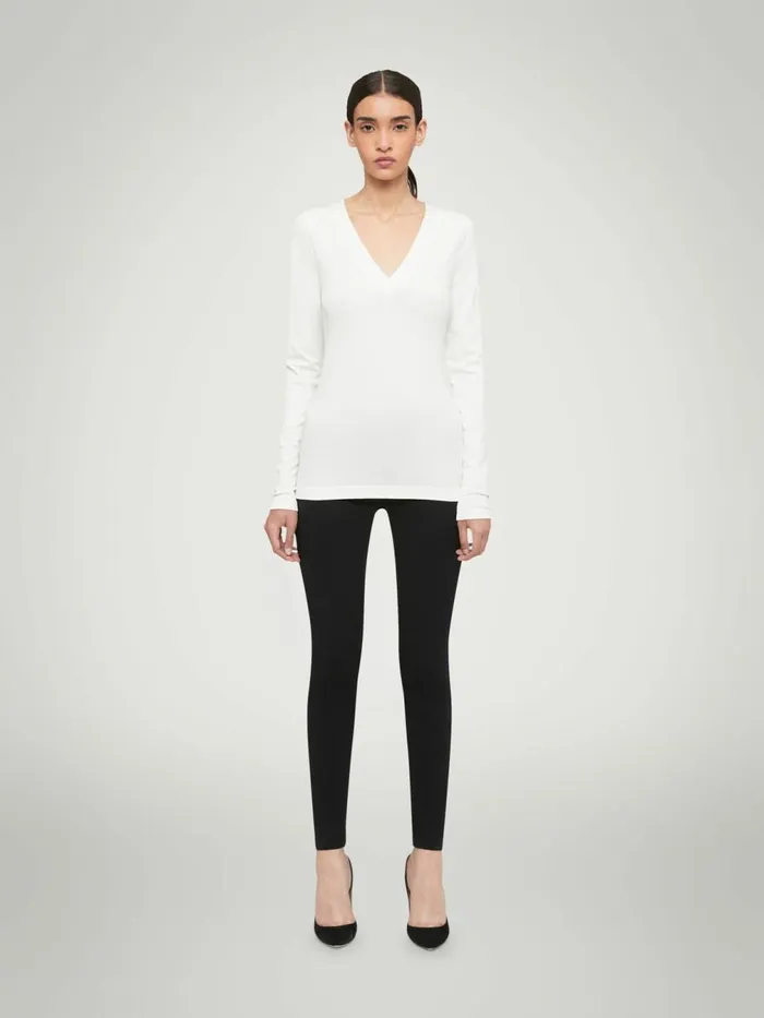 Aurora Pullover White Women Wolford Longsleeve Shirts