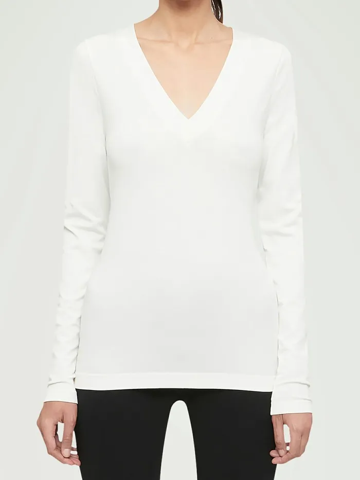 Aurora Pullover White Women Wolford Longsleeve Shirts