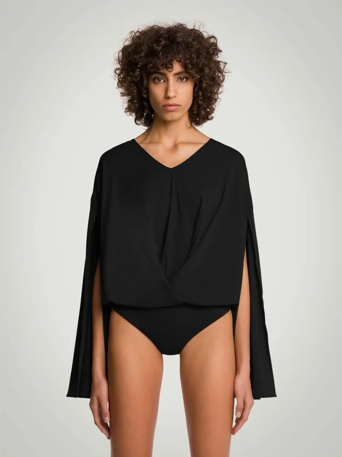 Aurora Pure Cut Body Black Women Wolford Tops