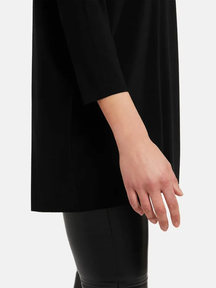 Aurora Pure Cut Pullover Black Women Wolford Longsleeve Shirts