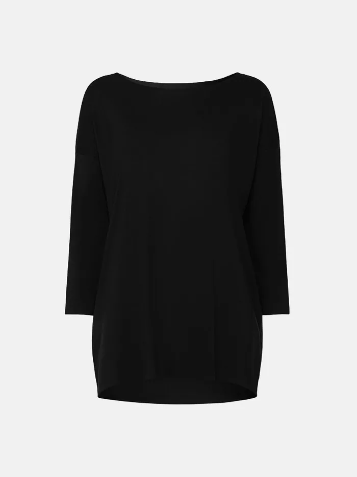Aurora Pure Cut Pullover Black Women Wolford Longsleeve Shirts