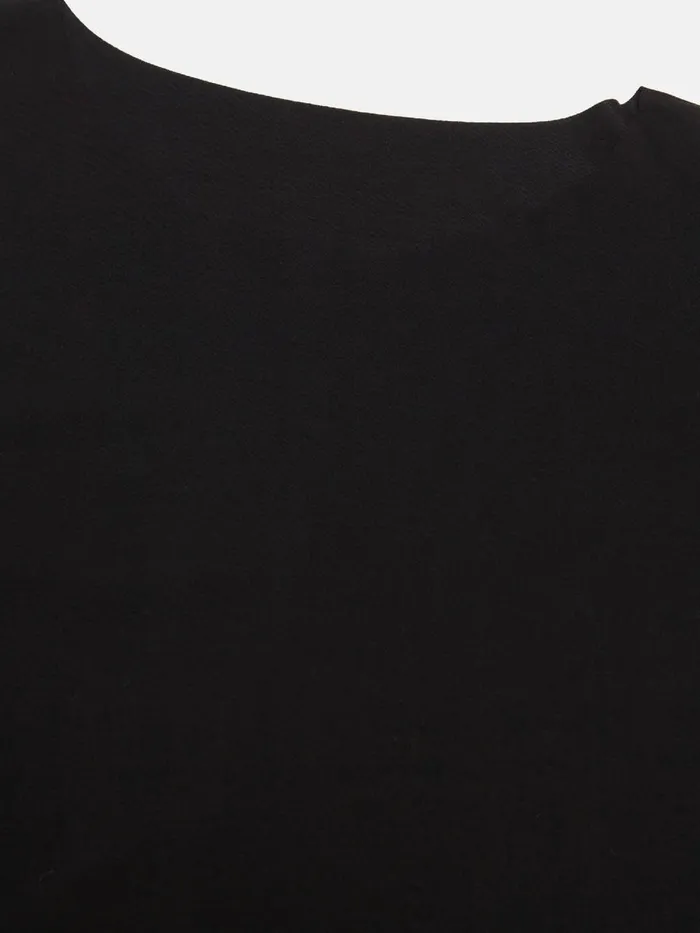 Aurora Pure Cut Pullover Black Women Wolford Longsleeve Shirts