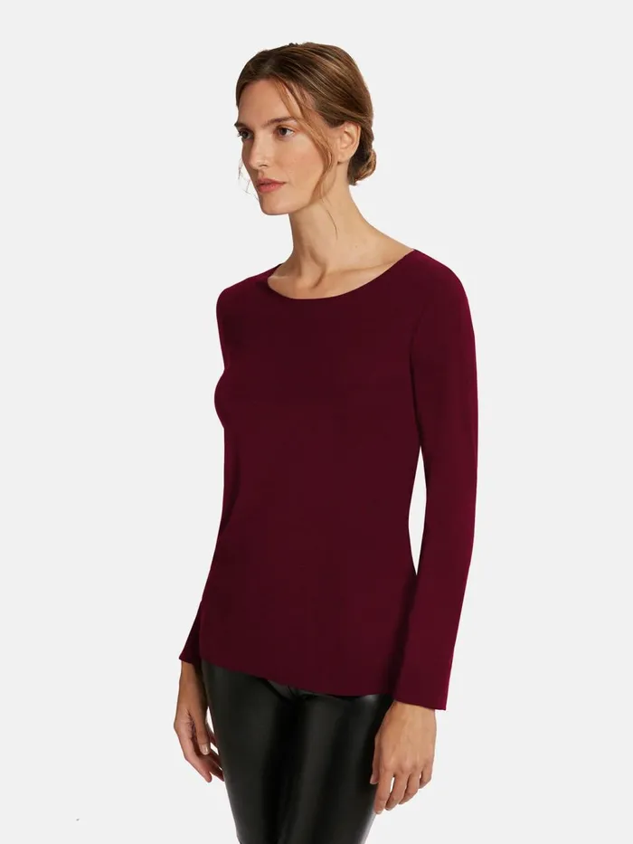 Aurora Pure Pullover Acai Women Wolford Longsleeve Shirts