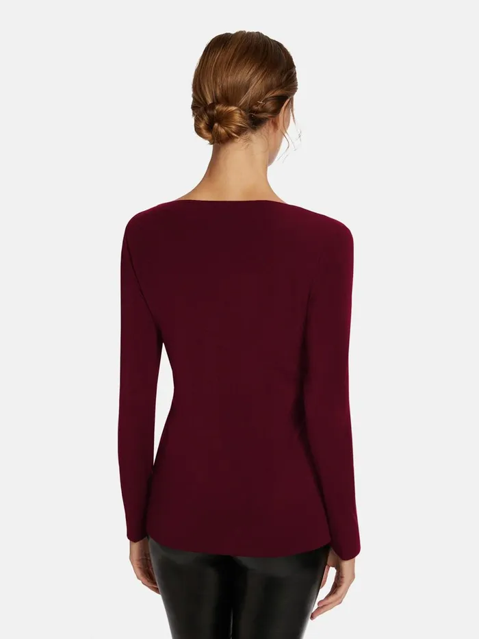 Aurora Pure Pullover Acai Women Wolford Longsleeve Shirts