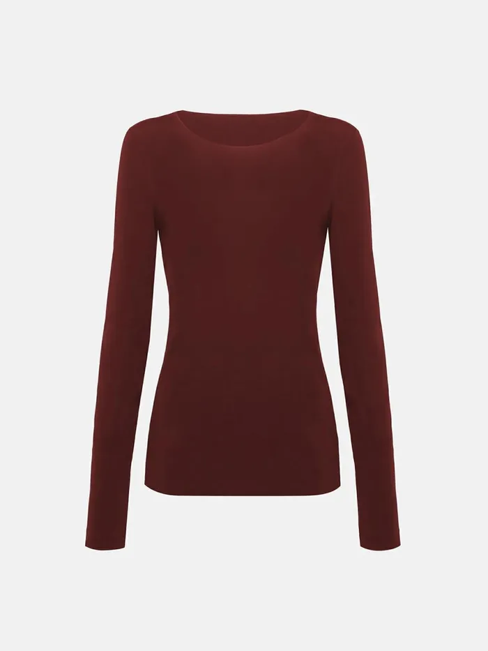 Aurora Pure Pullover Acai Women Wolford Longsleeve Shirts
