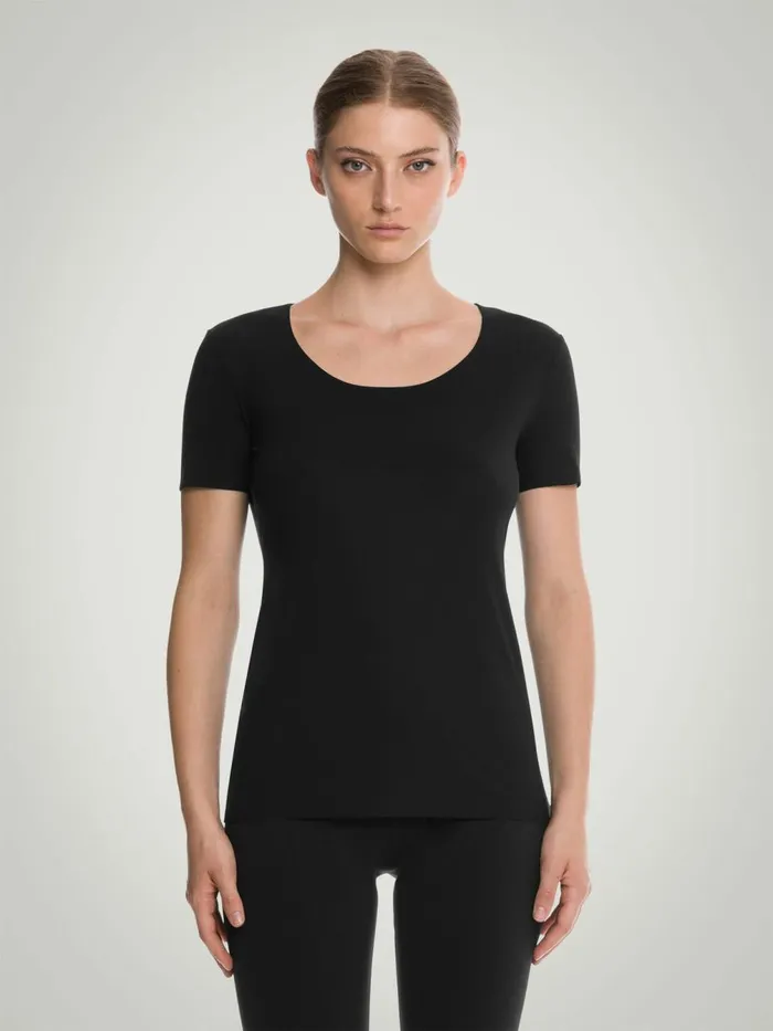 Aurora Pure Shirt Black Women Wolford Tops
