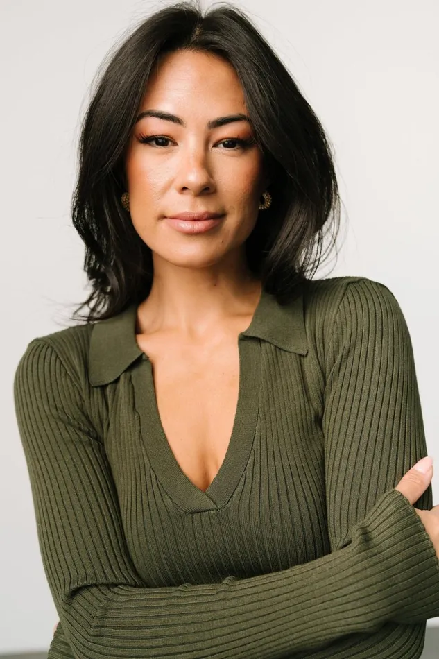 Baltic Born Blouses and Shirts Boston Ribbed Top Olive 8211 Women Baltic Born Blouses and Shirts Boston Ribbed Top Olive 8211 Women
