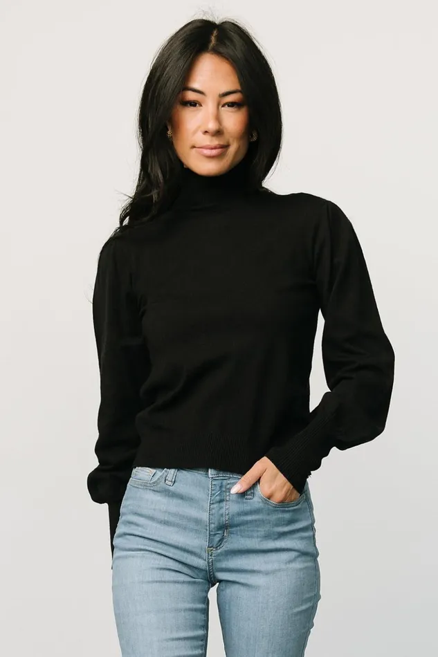 Baltic Born Blouses and Shirts Danica Turtleneck Knit Top Black 8211 Women Baltic Born Blouses and Shirts Danica Turtleneck Knit Top Black 8211 Women