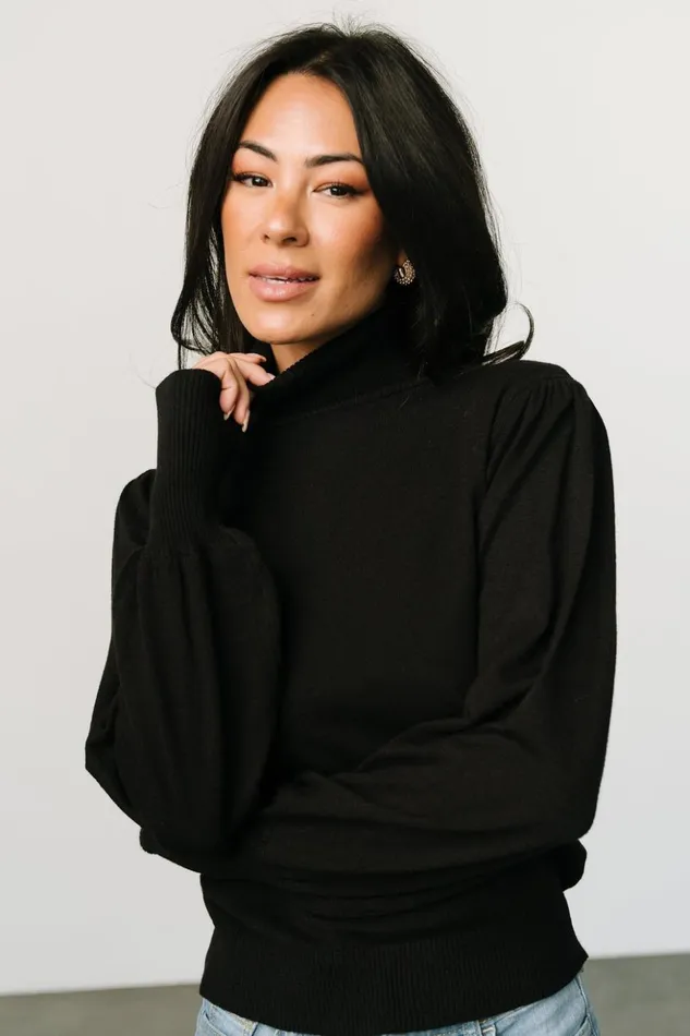 Baltic Born Blouses and Shirts Danica Turtleneck Knit Top Black 8211 Women Baltic Born Blouses and Shirts Danica Turtleneck Knit Top Black 8211 Women