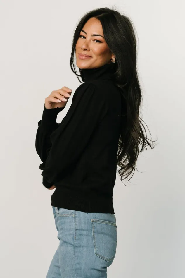 Baltic Born Blouses and Shirts Danica Turtleneck Knit Top Black 8211 Women Baltic Born Blouses and Shirts Danica Turtleneck Knit Top Black 8211 Women