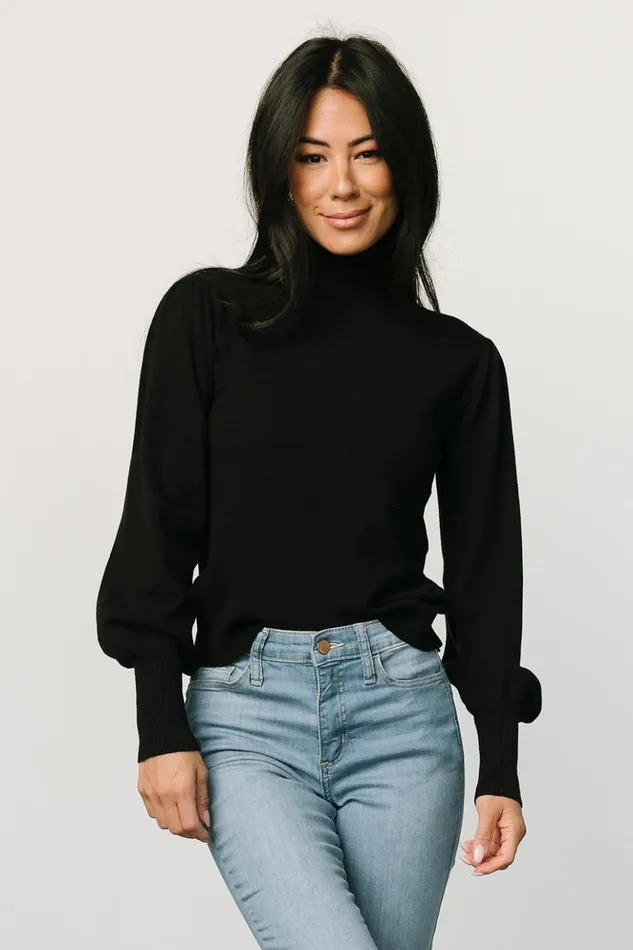Baltic Born Blouses and Shirts Danica Turtleneck Knit Top Black 8211 Women Baltic Born Blouses and Shirts Danica Turtleneck Knit Top Black 8211 Women