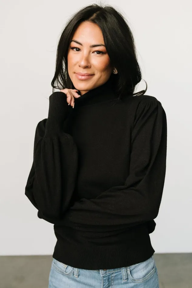 Baltic Born Blouses and Shirts Danica Turtleneck Knit Top Black 8211 Women Baltic Born Blouses and Shirts Danica Turtleneck Knit Top Black 8211 Women