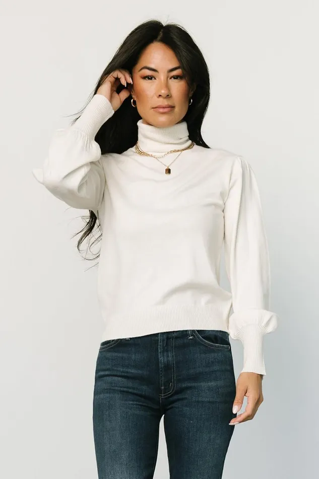 Baltic Born Blouses and Shirts Danica Turtleneck Knit Top Ivory 8211 Women Baltic Born Blouses and Shirts Danica Turtleneck Knit Top Ivory 8211 Women