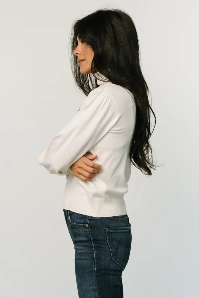 Baltic Born Blouses and Shirts Danica Turtleneck Knit Top Ivory 8211 Women Baltic Born Blouses and Shirts Danica Turtleneck Knit Top Ivory 8211 Women