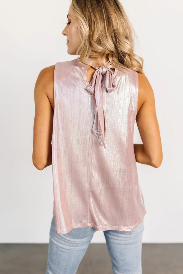Baltic Born Blouses and Shirts Halo Shimmer Tank Top Pink 8211 Women Baltic Born Blouses and Shirts Halo Shimmer Tank Top Pink 8211 Women