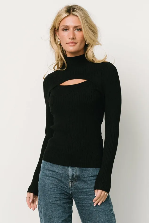 Baltic Born Blouses and Shirts Jamie Cut Out Top Black 8211 Women