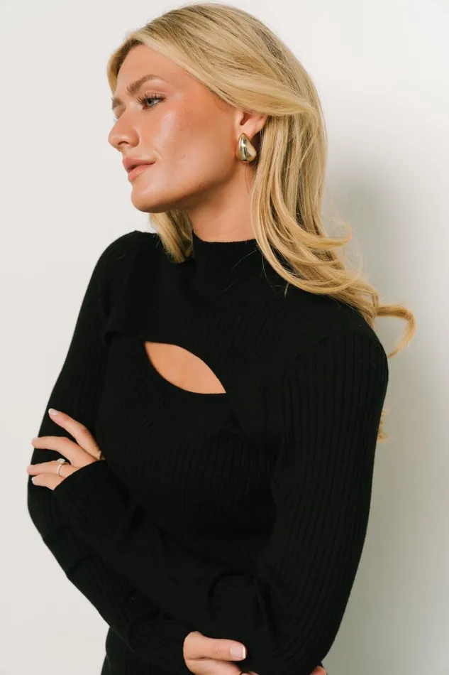 Baltic Born Blouses and Shirts Jamie Cut Out Top Black 8211 Women Baltic Born Blouses and Shirts Jamie Cut Out Top Black 8211 Women