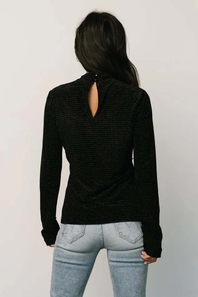 Baltic Born Blouses and Shirts Joss Velvet Top Black 8211 Women Baltic Born Blouses and Shirts Joss Velvet Top Black 8211 Women