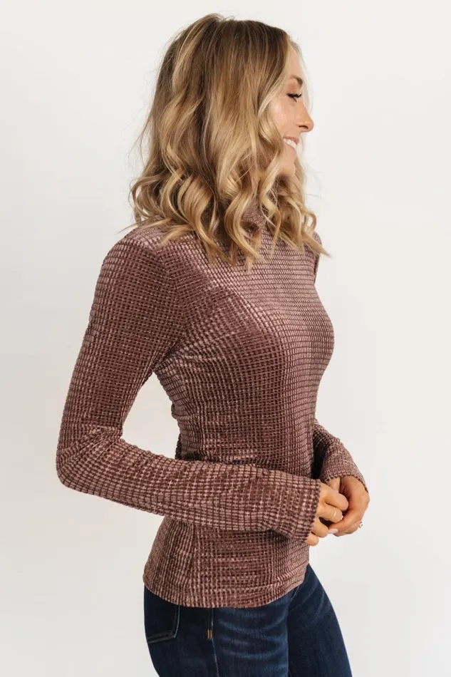 Baltic Born Blouses and Shirts Joss Velvet Top Dusty Clove 8211 Women Baltic Born Blouses and Shirts Joss Velvet Top Dusty Clove 8211 Women