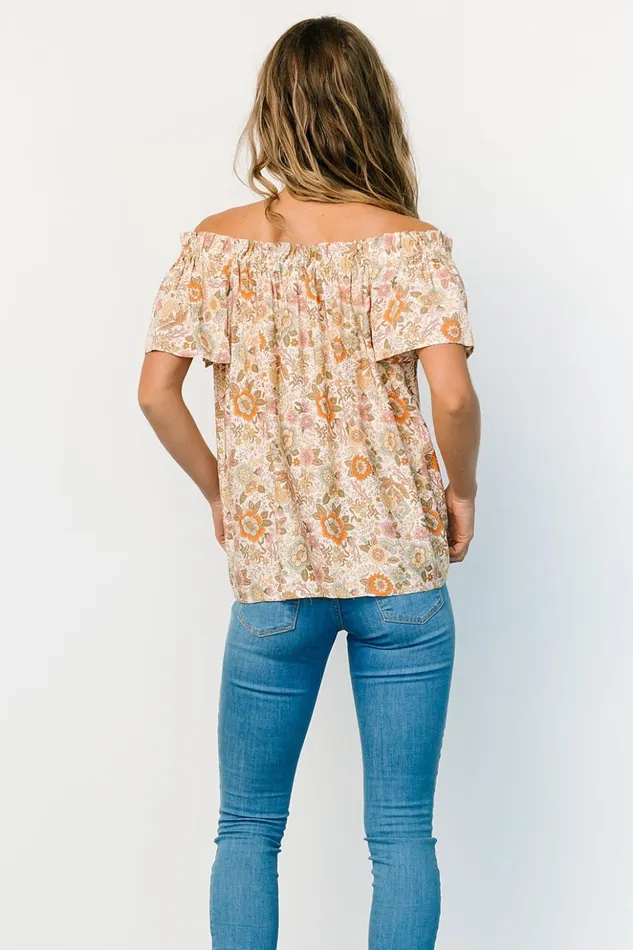 Baltic Born Blouses and Shirts Jude Boho Top Cream Multi 8211 Women Baltic Born Blouses and Shirts Jude Boho Top Cream Multi 8211 Women