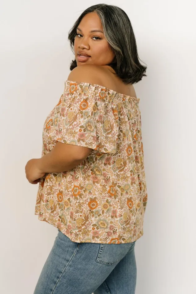 Baltic Born Blouses and Shirts Jude Boho Top Cream Multi 8211 Women Baltic Born Blouses and Shirts Jude Boho Top Cream Multi 8211 Women