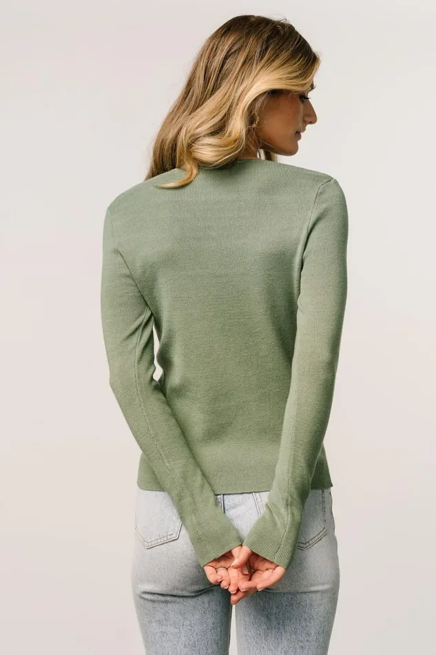 Baltic Born Blouses and Shirts Lewis Knit Sweater Top Olive 8211 Women Baltic Born Blouses and Shirts Lewis Knit Sweater Top Olive 8211 Women
