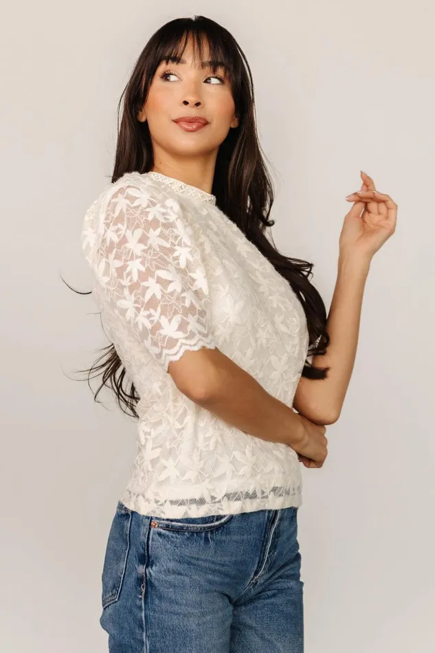 Baltic Born Blouses and Shirts Lottie Lace Top Cream 8211 Women Baltic Born Blouses and Shirts Lottie Lace Top Cream 8211 Women