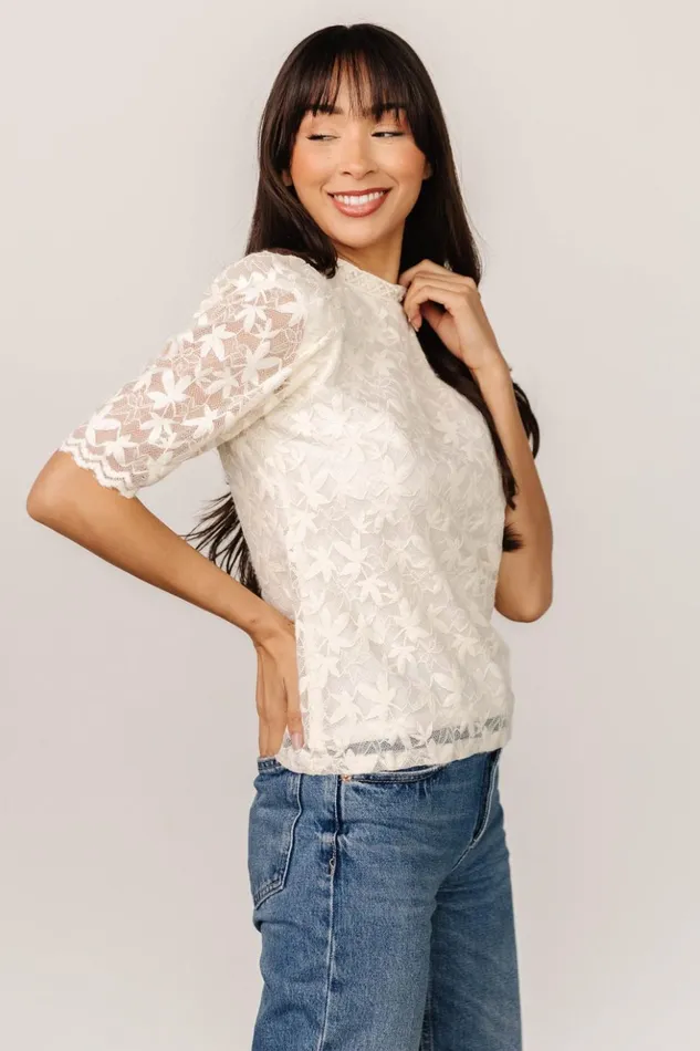 Baltic Born Blouses and Shirts Lottie Lace Top Cream 8211 Women Baltic Born Blouses and Shirts Lottie Lace Top Cream 8211 Women