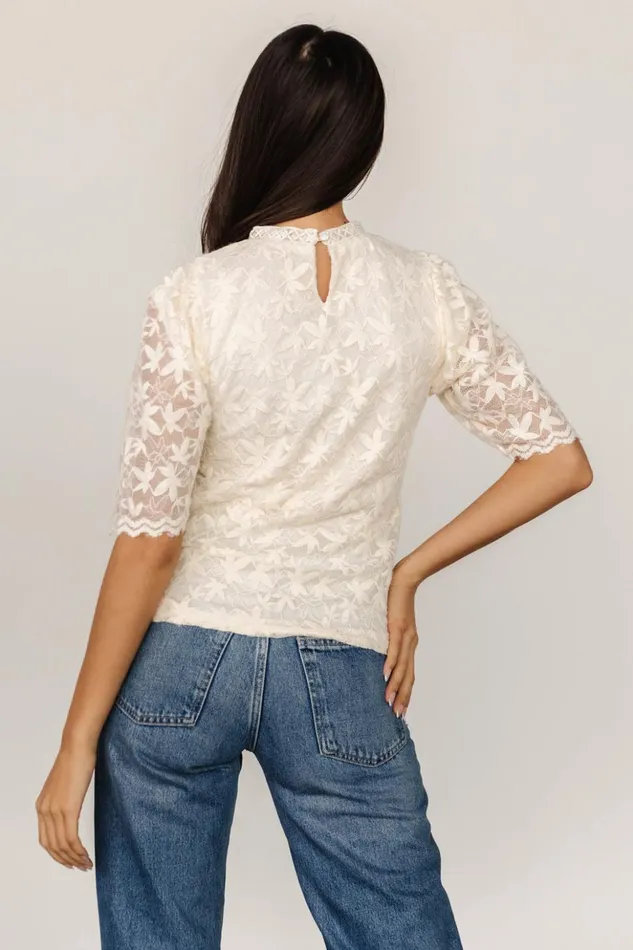 Baltic Born Blouses and Shirts Lottie Lace Top Cream 8211 Women Baltic Born Blouses and Shirts Lottie Lace Top Cream 8211 Women