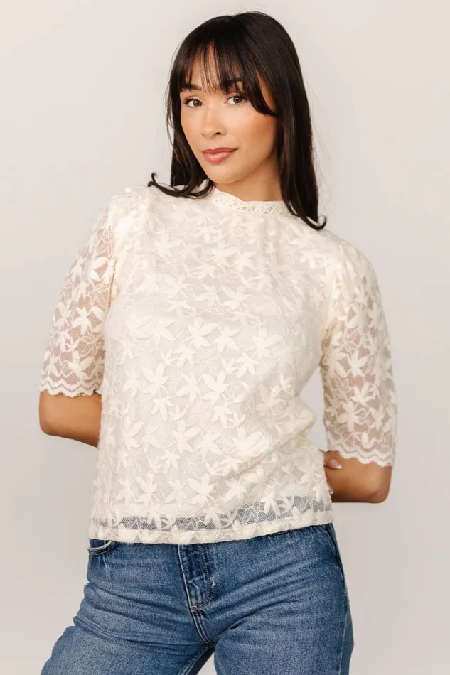 Baltic Born Blouses and Shirts Lottie Lace Top Cream 8211 Women Baltic Born Blouses and Shirts Lottie Lace Top Cream 8211 Women