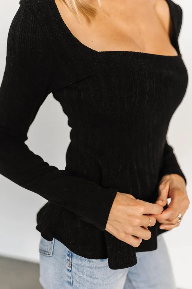 Baltic Born Blouses and Shirts Murphy Square Neck Top Black 8211 Women Baltic Born Blouses and Shirts Murphy Square Neck Top Black 8211 Women