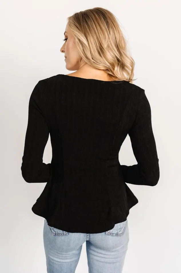 Baltic Born Blouses and Shirts Murphy Square Neck Top Black 8211 Women Baltic Born Blouses and Shirts Murphy Square Neck Top Black 8211 Women