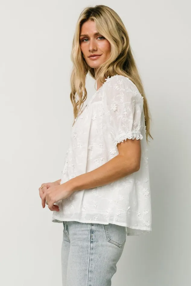 Baltic Born Blouses and Shirts Pauline Embossed Top Off White 8211 Women Baltic Born Blouses and Shirts Pauline Embossed Top Off White 8211 Women