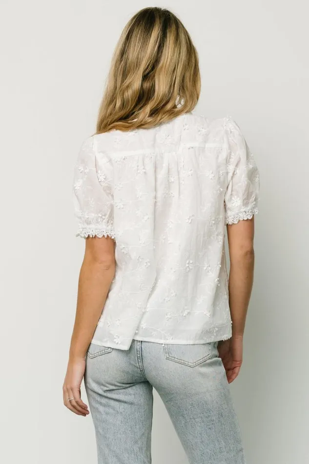 Baltic Born Blouses and Shirts Pauline Embossed Top Off White 8211 Women Baltic Born Blouses and Shirts Pauline Embossed Top Off White 8211 Women