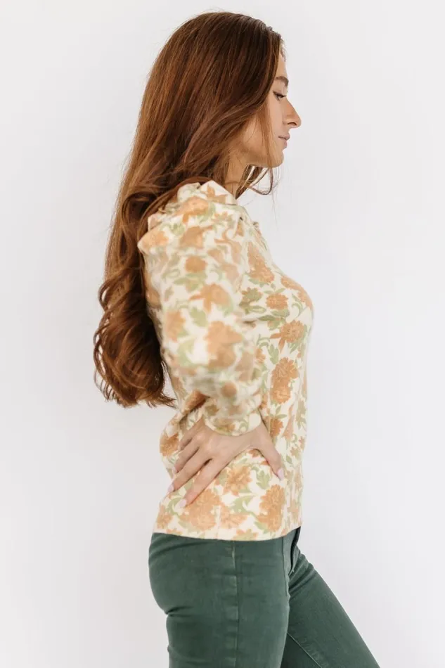Baltic Born Blouses and Shirts Porter Sweater Ivory Multi Floral 8211 Women Baltic Born Blouses and Shirts Porter Sweater Ivory Multi Floral 8211 Women