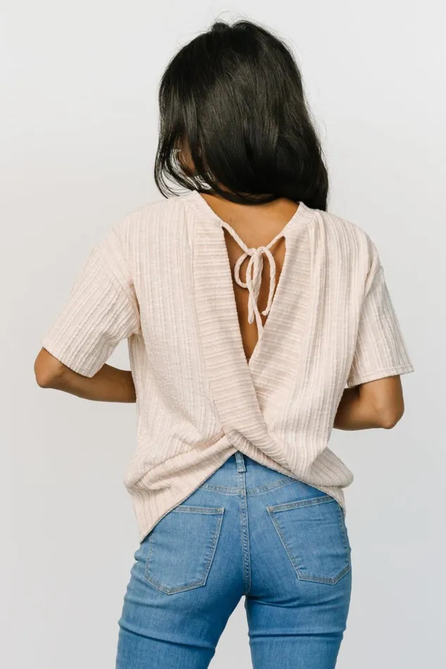 Baltic Born Blouses and Shirts Roxi Open Back Tie Top Natural 8211 Women Baltic Born Blouses and Shirts Roxi Open Back Tie Top Natural 8211 Women