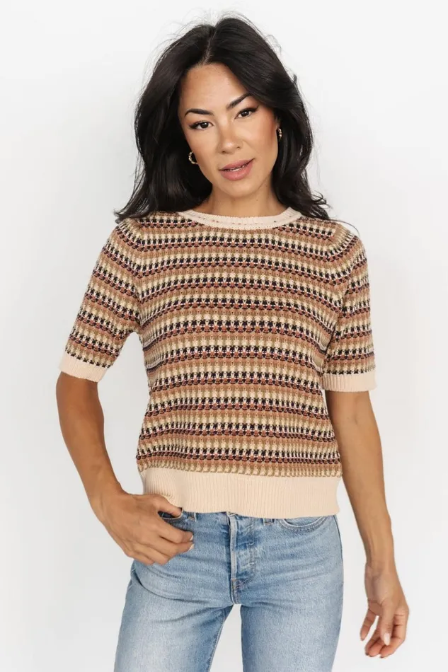 Baltic Born Blouses and Shirts Scout Knit Sweater Top Multi 8211 Women
