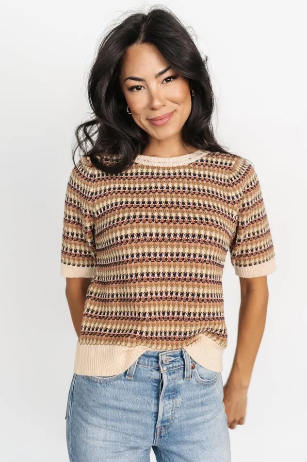 Baltic Born Blouses and Shirts Scout Knit Sweater Top Multi 8211 Women Baltic Born Blouses and Shirts Scout Knit Sweater Top Multi 8211 Women