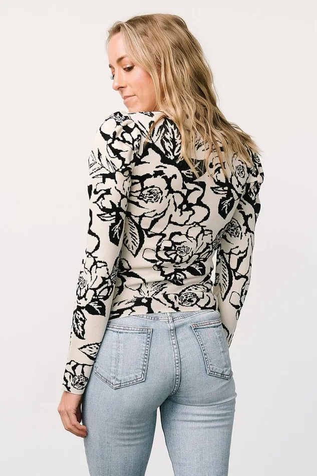 Baltic Born Blouses and Shirts Sebastian Sweater Black Multi 8211 Women Baltic Born Blouses and Shirts Sebastian Sweater Black Multi 8211 Women