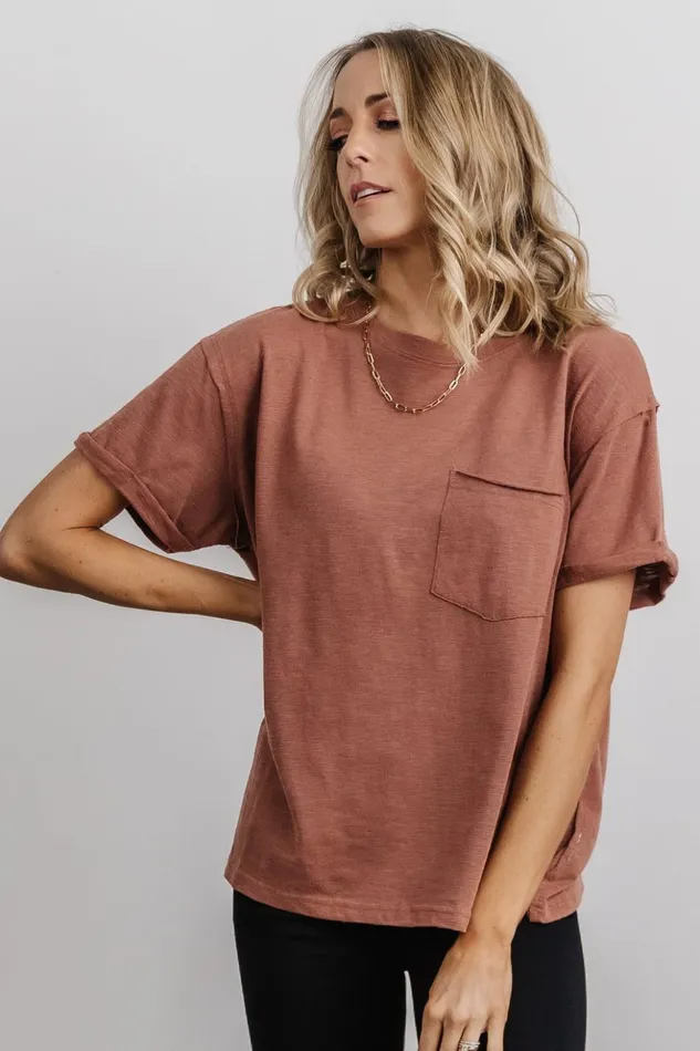 Baltic Born Blouses and Shirts Voss Vintage Tee Clay 8211 Women
