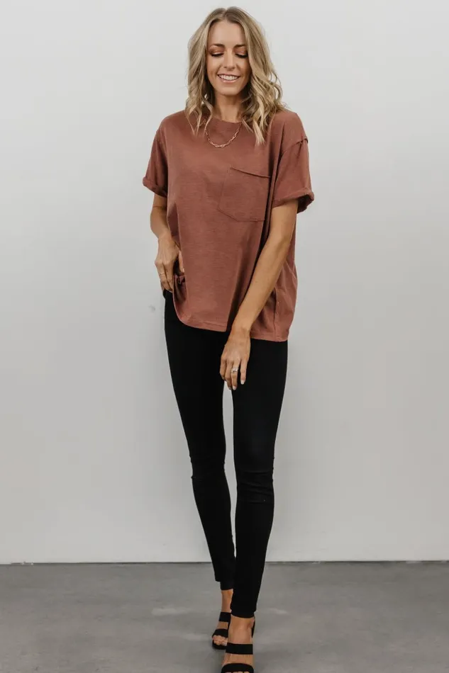 Baltic Born Blouses and Shirts Voss Vintage Tee Clay 8211 Women Baltic Born Blouses and Shirts Voss Vintage Tee Clay 8211 Women