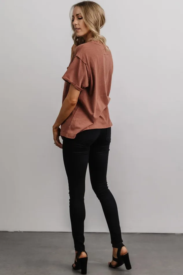 Baltic Born Blouses and Shirts Voss Vintage Tee Clay 8211 Women Baltic Born Blouses and Shirts Voss Vintage Tee Clay 8211 Women