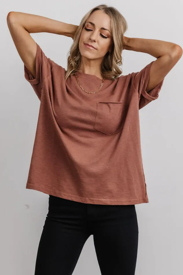 Baltic Born Blouses and Shirts Voss Vintage Tee Clay 8211 Women Baltic Born Blouses and Shirts Voss Vintage Tee Clay 8211 Women