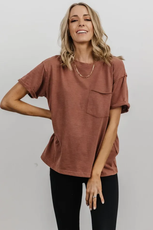 Baltic Born Blouses and Shirts Voss Vintage Tee Clay 8211 Women Baltic Born Blouses and Shirts Voss Vintage Tee Clay 8211 Women