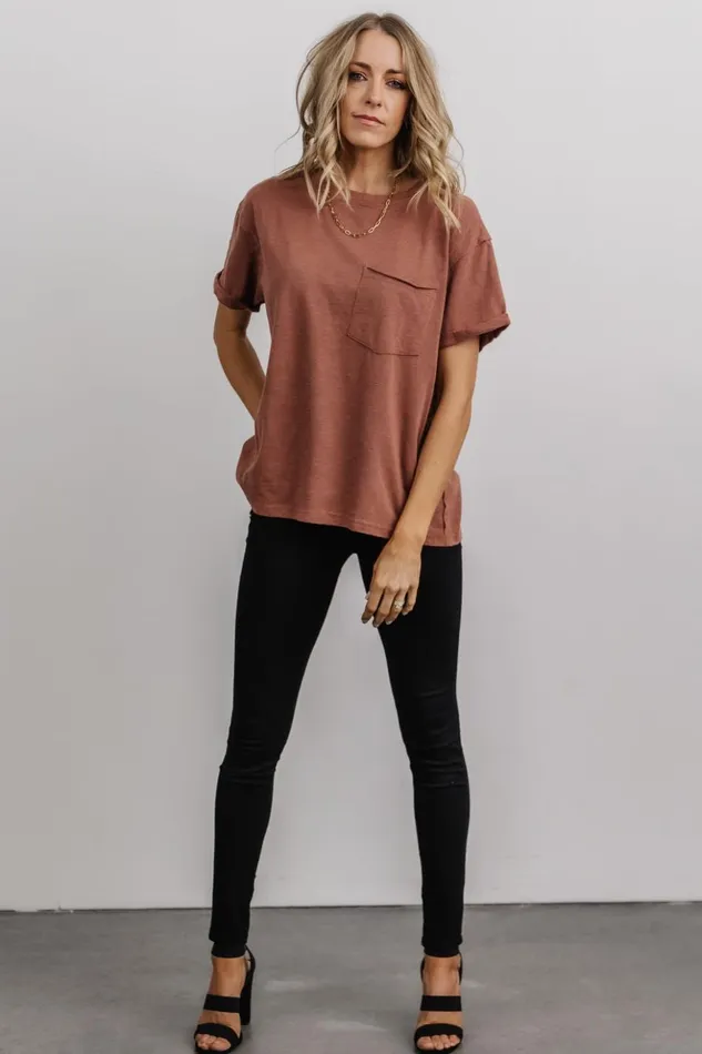 Baltic Born Blouses and Shirts Voss Vintage Tee Clay 8211 Women Baltic Born Blouses and Shirts Voss Vintage Tee Clay 8211 Women