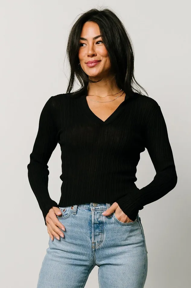 Baltic Born Blouses and Shirts Zia Knit Top Black 8211 Women Baltic Born Blouses and Shirts Zia Knit Top Black 8211 Women